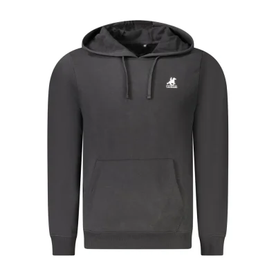 Black Cotton Men's Hoodie