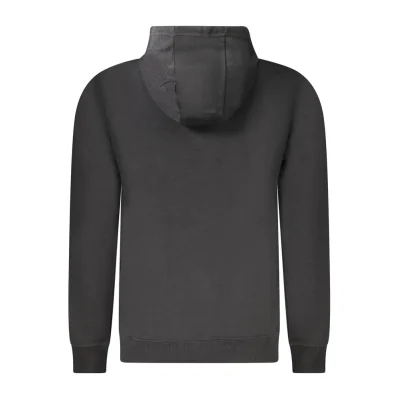 Black Cotton Men's Hoodie