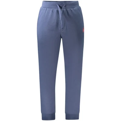 Blue Cotton Men's Sports Trouser