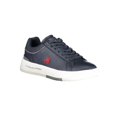 Blue Polyurethane Men's Sneaker