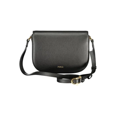 Black Leather Women Crossbody