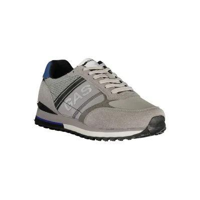Gray Polyester Men's Sneaker
