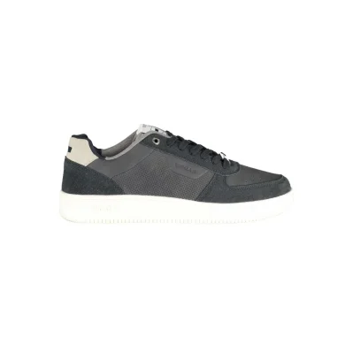 Blue Polyester Men Sneaker