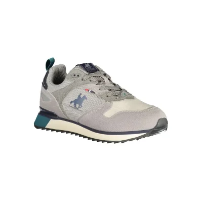 Gray Polyester Men Sneaker