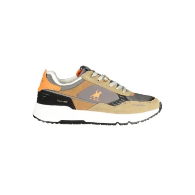 Beige Polyurethane Men Sneaker