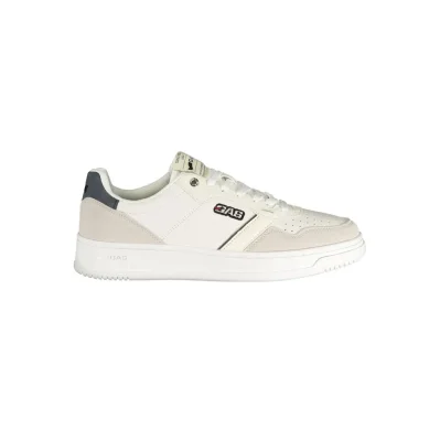 White Polyester Men's Sneaker