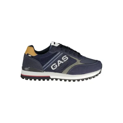 Blue Polyester Men Sneaker
