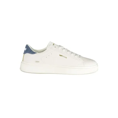 White Polyester Men Sneaker