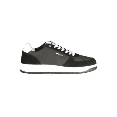 Black Polyurethane Men Sneaker