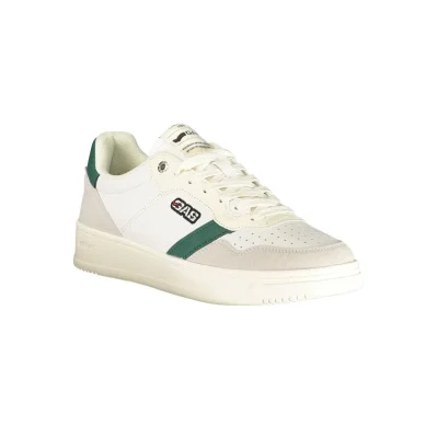 White Polyurethane Men Sneaker