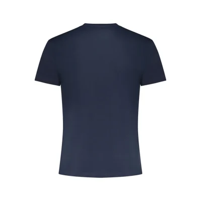 Blue Cotton Men T-Shirt