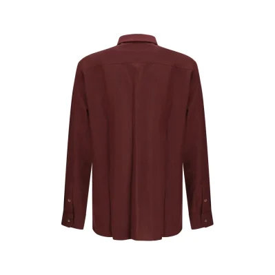 Bordeaux Fleece Wool Pattern Shirt