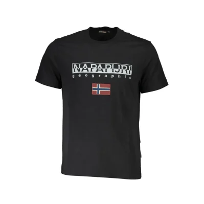 Black Cotton Men's T-Shirt