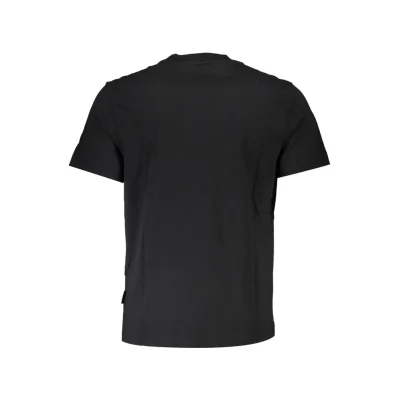 Black Cotton Men's T-Shirt