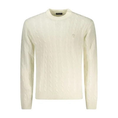 White Polyamide Men's Sweater