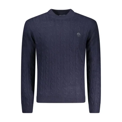 Blue Polyamide Men's Sweater