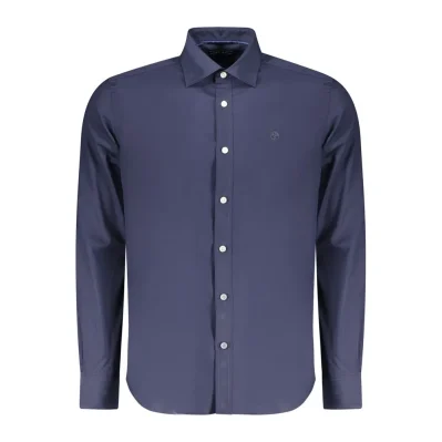 Blu Cotton Men Shirt