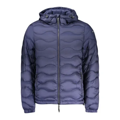 Blu Poliammide Men's Jacket