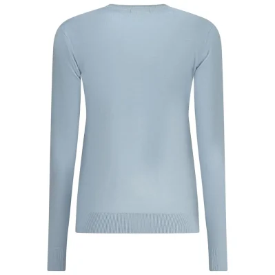 Blue Polyester Sweater