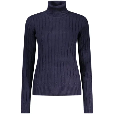 Blue Polyester Sweater