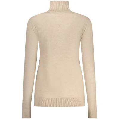 Beige Polyester Sweater