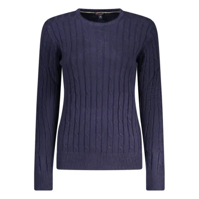 Blue Polyester Sweater