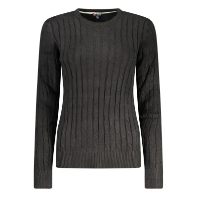 Black Polyester Sweater