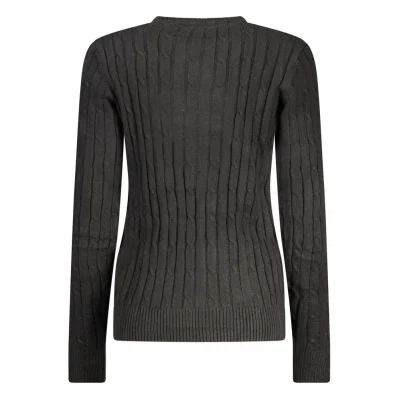 Black Polyester Sweater
