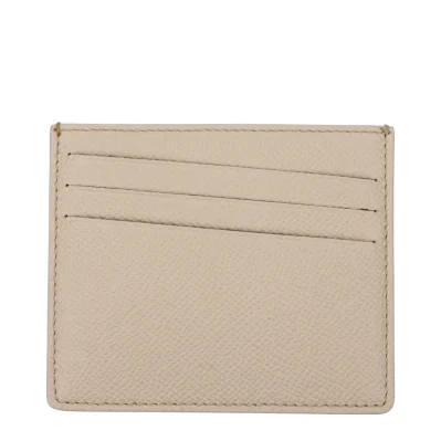 Beige Leather Cardholder
