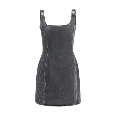Gray Cotton Casual Dress