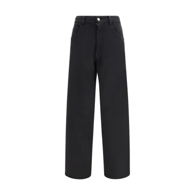 Black Cotton Athletic Pants