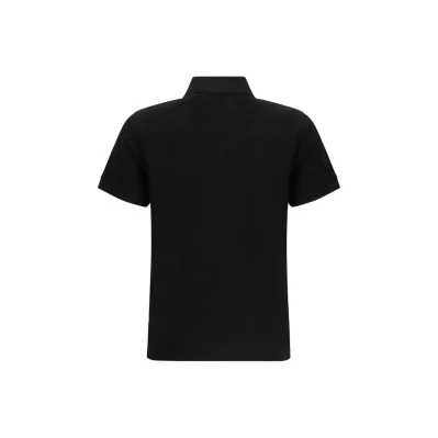Black Cotton Polo Shirt