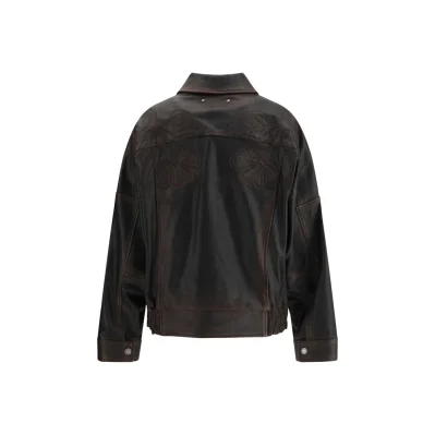 Brown Viscose Bomber