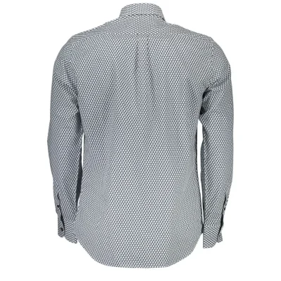 Blue Cotton Pattern Shirt