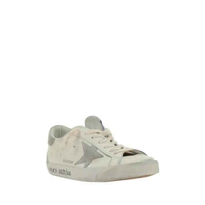 White Calf Leather Bos Taurus Low Top Sneakers