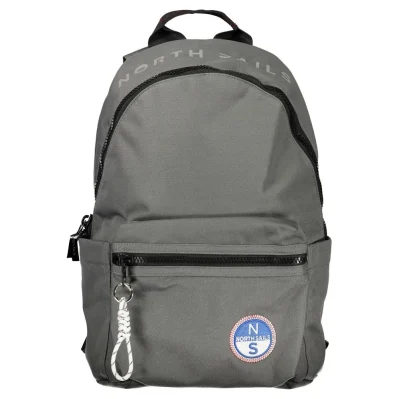 Grigio Polyester Men Backpack