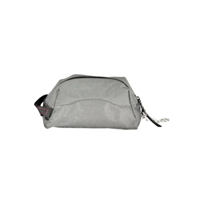 Grigio Polyester Men Beauty Case