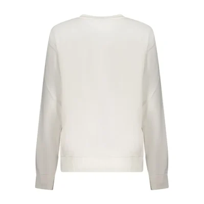 White Cotton Women Sweatshirt
