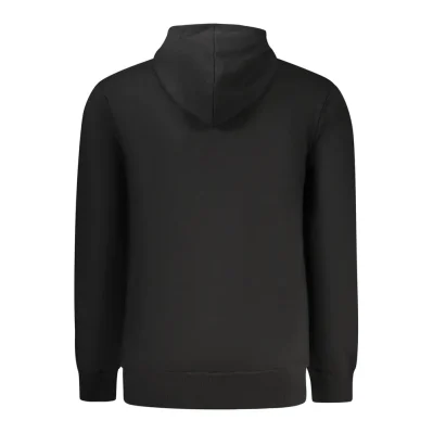 Black Cotton Men Sweatshirt