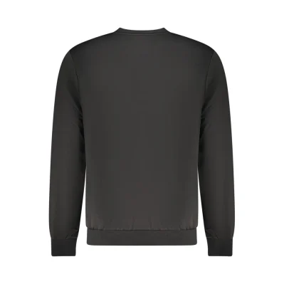 Black Polyester Men's Sweatshirt