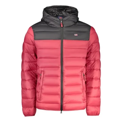 Red Polyamide Men's Jacket