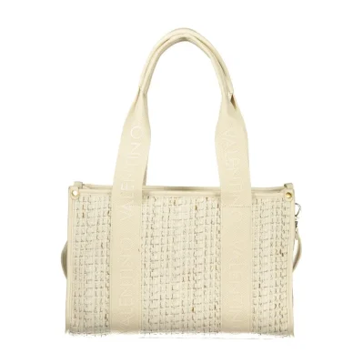 White Polyester Handbag