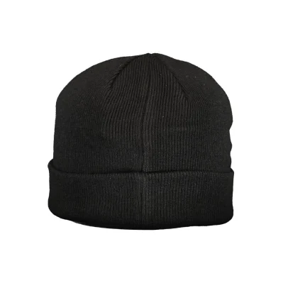 Black Polyacrylic Men's Cap