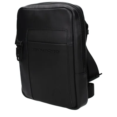 Black Leather Crossbody Bag