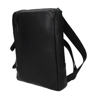 Black Leather Crossbody Bag
