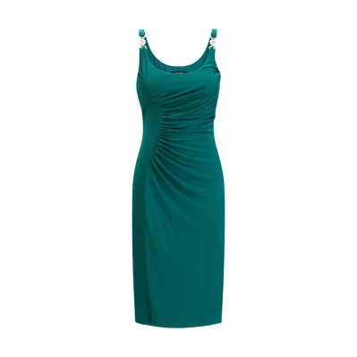 Green Viscose Casual Dress
