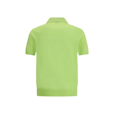 Green Cotton Polo Shirt