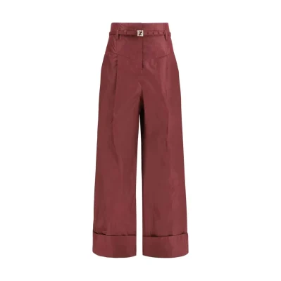Bordeaux Silk Dress Pants