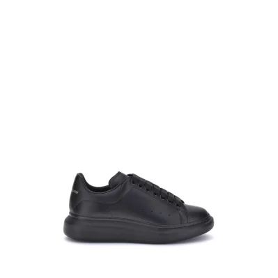 Black Calf Leather Bos Taurus Platform Sneakers